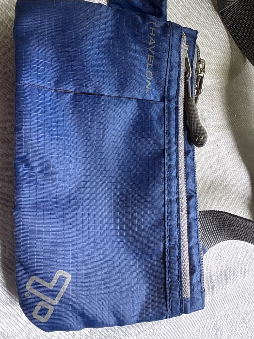 Travelon Blue Packable Belt Bag Ripstop Nylon Travel Waist Fanny Pack